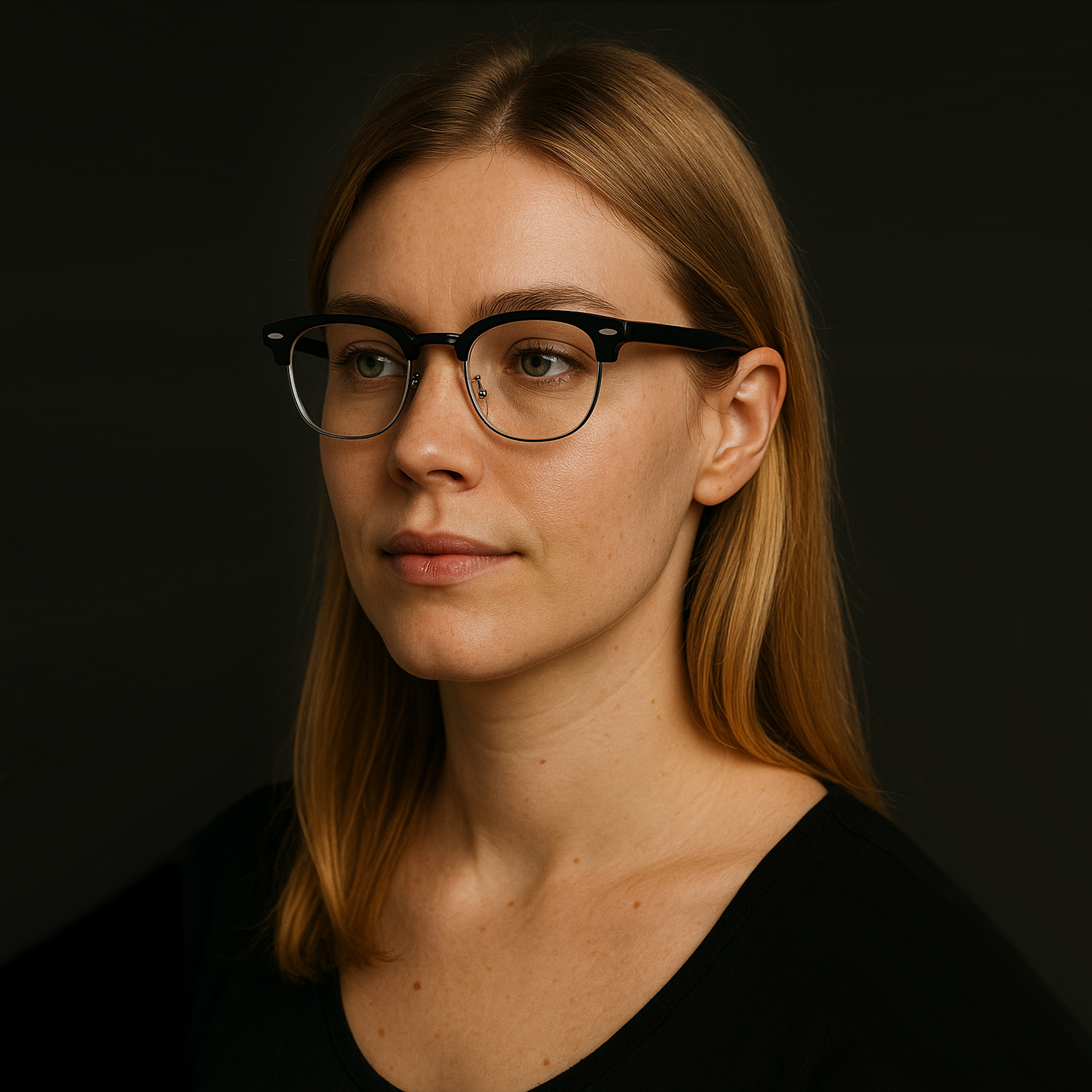 Reeleave anti-blue light glasses - Black